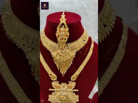 1 Gram Gold Plated Jewellery Combo Set - Gold Jewellery Combo Set - One Gram Gold Combo Set Online