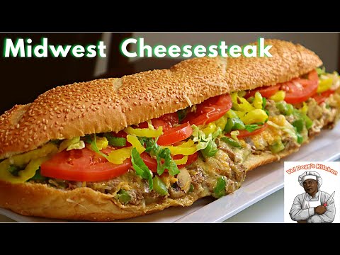 Best Midwest Cheesesteak Sandwich | How to make Cheese Steak from the Midwest States video recipe