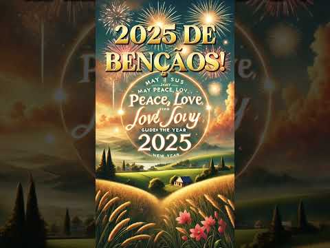 💝🌟✨ 2025 DE BENÇÃOS! ✨🌟💝 - 02/01/25 - #2025 #mensagemanonovo #mensagemdedeus #shorts