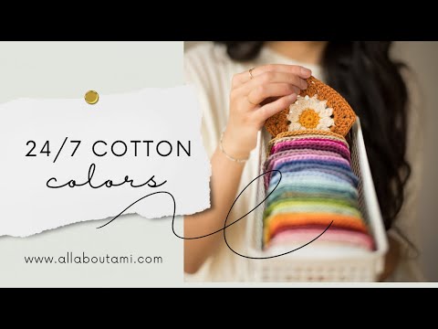 ALL the 24/7 Cotton Colors: Daisy Granny Squares