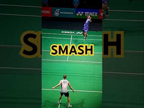 Badminton Men Single She Yu Qi vs Anders Antonsen China vs Denmark Smash Slow Motion