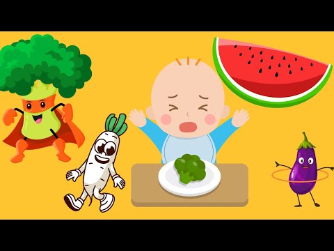 Vegetables Song 2 | Learn Vegetables Names and Colors for Kids | ElephantRhymes | Sing Along & Play!