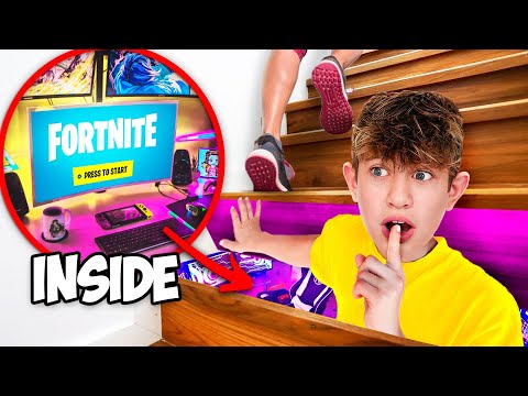 I Built A SECRET Gaming Room To Hide From My Sister !!