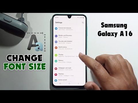 How To Change Font Size On Samsung Galaxy A16