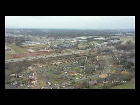 Tornado damage in Warren County, Kentucky. December 11, 2021