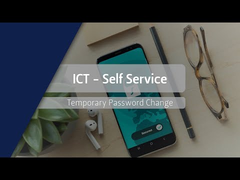 ICT Self Service - Temporary Password Change