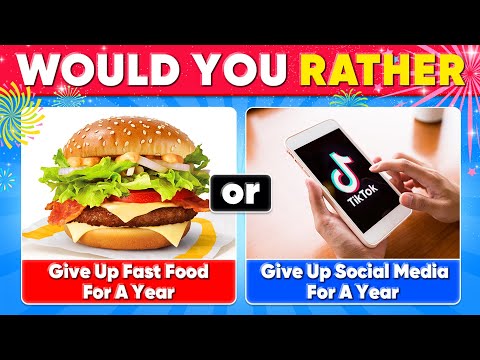 🎉 Would You Rather..? New Year Edition 🥳 🥂 Daily Quiz