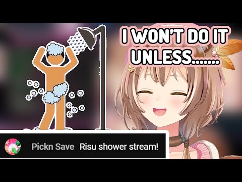 Risu Will Do a Shower Stream If...