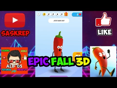 HINDARI RINTANGAN!!! || EPIC FALL 3D