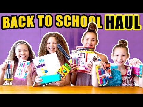 Back To School Supplies Haul 2017! (Haschak Sisters)