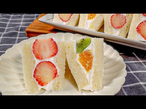 How to Make Japanese Fruits Sandwich