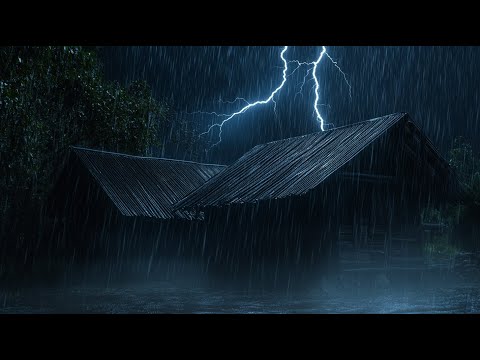 🌧️ Heavy Rain and 🌩️ Thunderstorm for Sleeping | Sleeping  and Relaxing Nature Sounds 💤