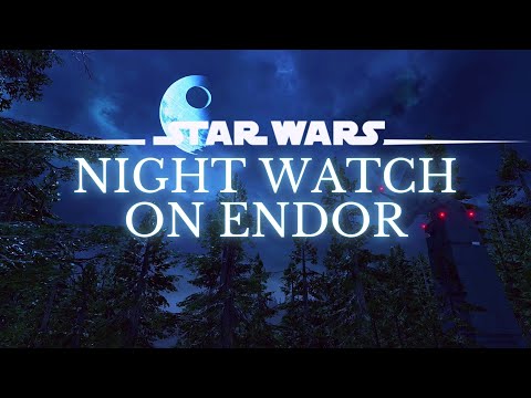 Star Wars 4K Ambience | Night Watch on Endor | Sleep, Study, Ambient Noise | No Music [8 Hrs.]