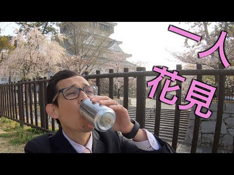 One Man Hanami at Kokura Castle