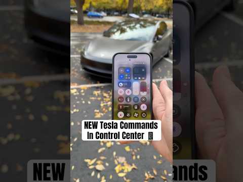 NEW Tesla Commands in iPhone Control Center! 😲👀