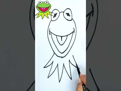 Cómo dibujar la cara de René #ranarene #muppets