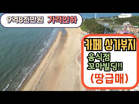 (NO.1130 ) 9억원대 땅급매 해수욕장 바닷가 바로앞 상가 부지 매매  카페 음식점 꼬마빌딩  대부도토지 급매 / 대부도부동산