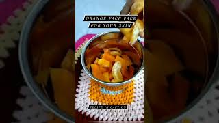 Orange face pack for glowing skin | natural homemade skin glowing pack