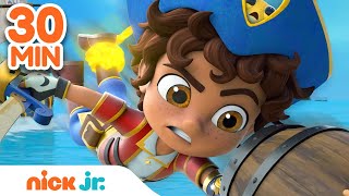 Santi's BEST Pirate Rescues #2! ⛵ | 30 Minute Compilation | Nick Jr.