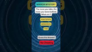 Mirror Mistery | Riddle Time #brainteaser #brainteaserfun #challengeaccepted