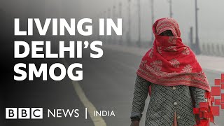 Delhi’s air pollution: ‘Where should we go?’ ask the underprivileged | BBC News India #delhismog