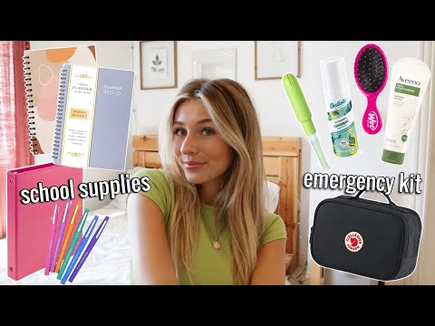 back to school ESSENTIALS📚 | trendy must haves + teen emergency kit 🚨