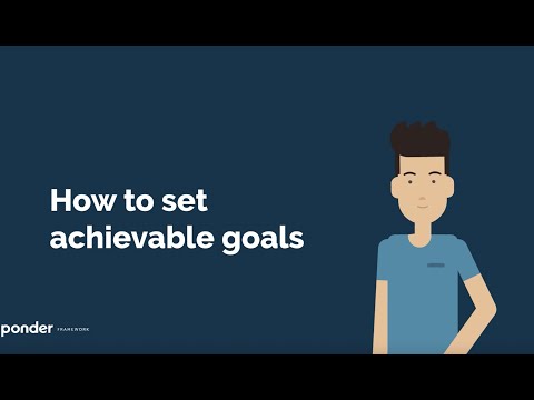 Set yourself achievable goals