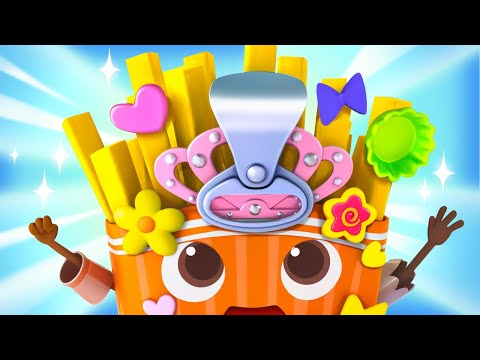 French Fries's Superpower | Yummy Foods Family | Cartoons for Kids | BabyBus TV