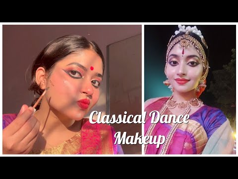 Classical Dance Makeup | Bharatnatyam Makeup| supriti | stage makeup |  Dance makeup for beginners