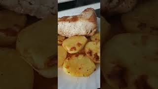 No Oil Needed!  #shortvideo #nooilrecipe #nooilcooking #potatoes #pork #recipevideo  #cookingchannel