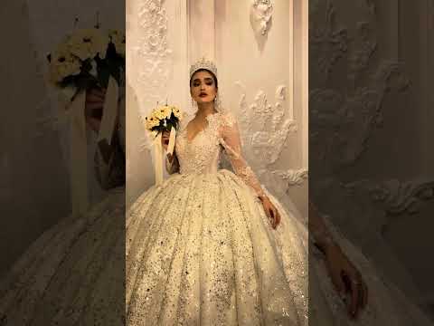 Luxury wedding dress stock