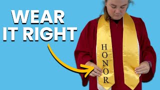 Wear your Graduation Stole Correct. Guide for Beginners.