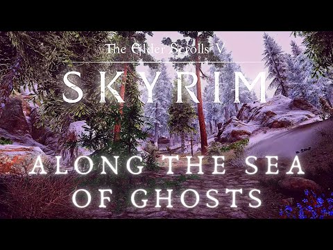 A Walk Along The Northern Sea - Walking Across All of Skyrim p.2 | Skyrim 4K Music & Ambience