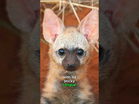 termites hunter #wildanimalfacts #viral #aardwolf #animals #weirdanimals #shorts