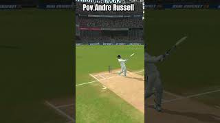 ANDREE RUSSELL 👿💪 #realcricket22 #gaming #automobile #wcc3 #wcc3 #six #ytshort #