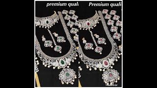 New arrival one gram gold complete bridal set collections with price and what's app number