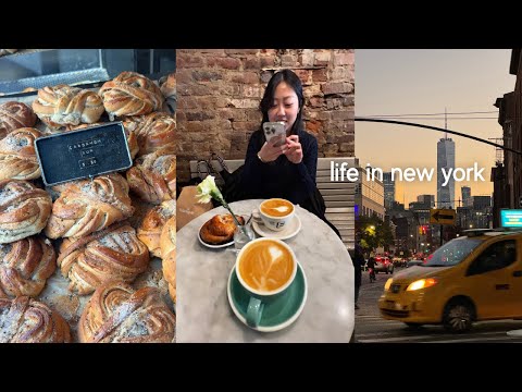 nyc vlog | new restaurants, studying at cafes, catching up with friends