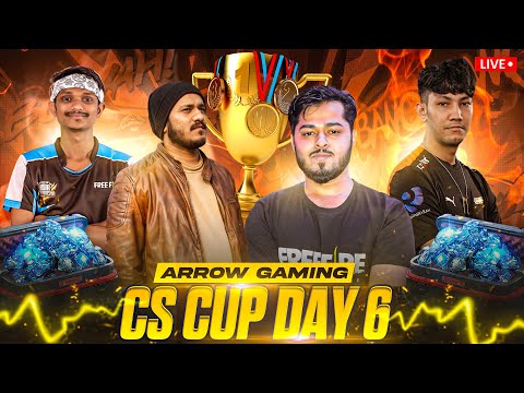 ARROW GAMING CS CUP Live 🔥 Youtubers vs Best Players 2nd Round DAY 5 Free Fire Live  #freefire