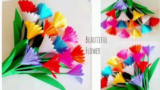 How to make paper flower step by step l DIY Room Decor ideas l Paper Flower