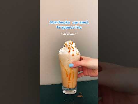 How to make the caramel coffee frappuccino from Starbucks - #CaramelCoffee #frappuccino #starbucks