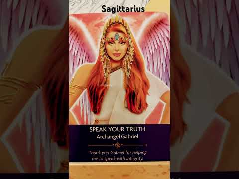 Sagittarius / You are being encouraged to speak your truth #angeltarotcards #sagittarius