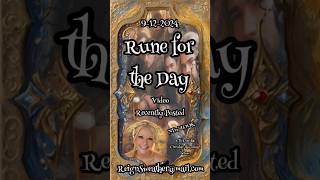 Rune for the Day #runesreading #runecasting #divine #channeling #conduit #spiritual #messages