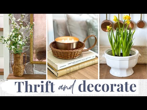 THRIFTED VS STYLED DECORATE WITH ME | THRIFTING HOME DECOR AT GOODWILL 2024 | budget home decor