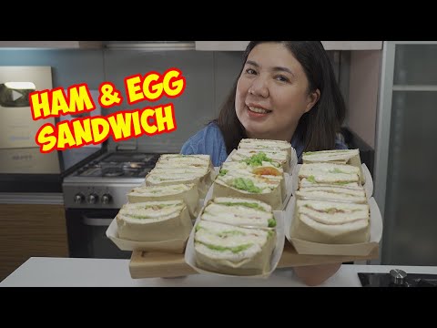 Ham & Egg Sandwich with Costing Recipe pang Negosyo