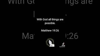 Matthew 19:26 #God #Bible #Jesus #christ #church #prayer #jesuschrist  #christisking #Christianity