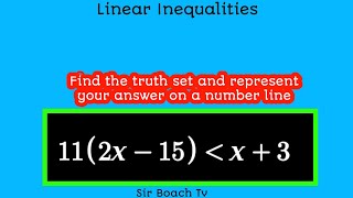 Linear Inequality ||@Sirboach #MathsMadeEasy