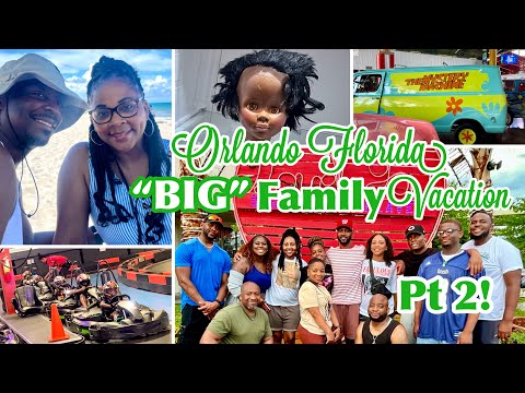 ORLANDO BIG FAMILY VACATION VLOG 2024 Part 2! Deezerland + Food Trucks Heaven + Cocoa Beach, FL