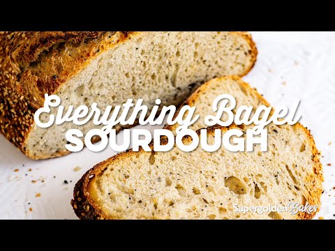 Everything Bagel Sourdough (Sourdough with Everything Bagel Seasoning) | Supergolden Bakes