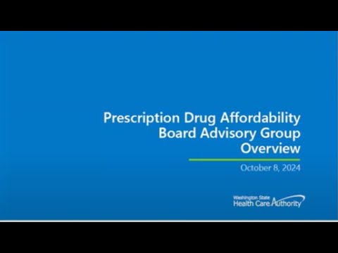 Prescription Drug Affordability Board Advisory Group Meeting - October 8, 2024