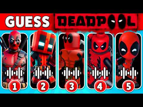 Guess Deadpool Dance And Song by Their Voice 🔊🦸‍♂️ Ultimate Deadpool Quiz | All Deadpool Variants